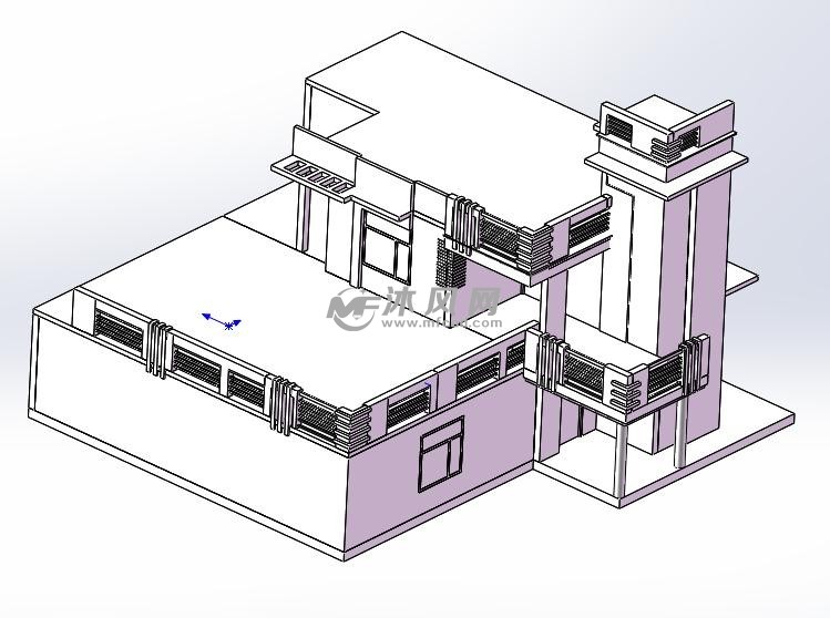 别墅图纸制作模型 - 建筑模型图纸 - 沐风网