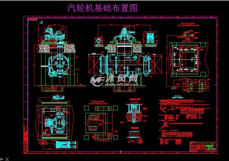 nk40/56/0汽轮机基础图,润滑油系统及蒸汽疏水系统cad