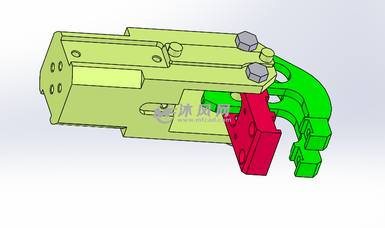 小型机械手爪设计模型图