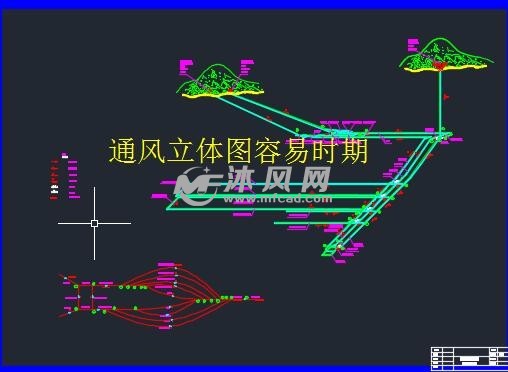 通风立体图容易时期