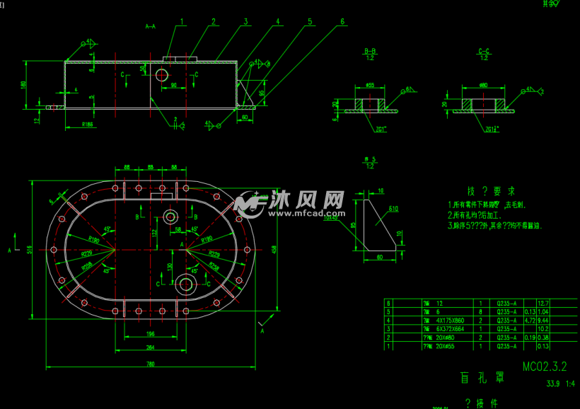 盲孔罩