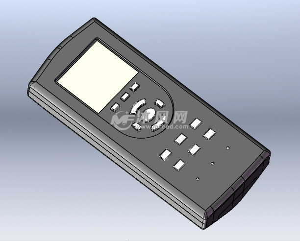家用空调遥控器三维模型及部件结构设计