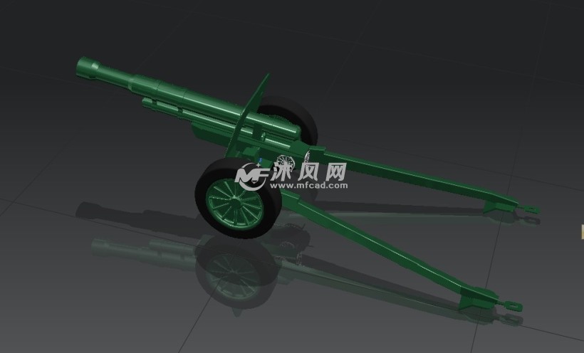 野战炮建模模型