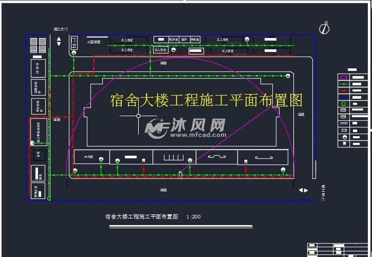 施工平面布置cad图集 - autocad住宅建筑平面图形