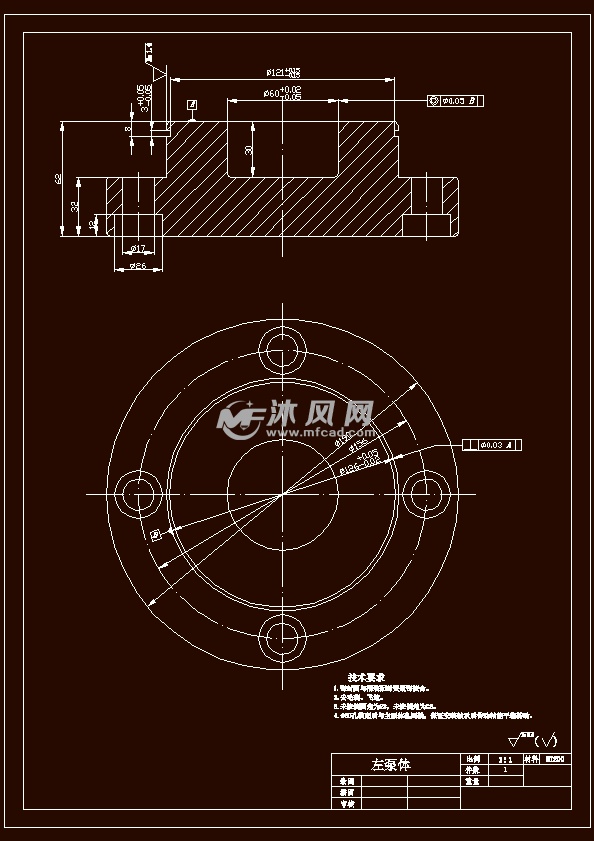 叶片泵设计cad图纸