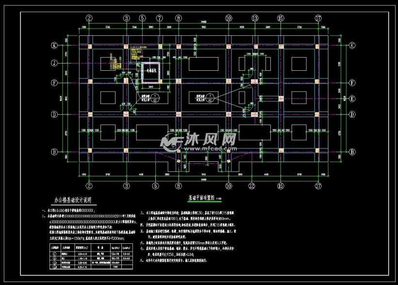 条形基础平面图