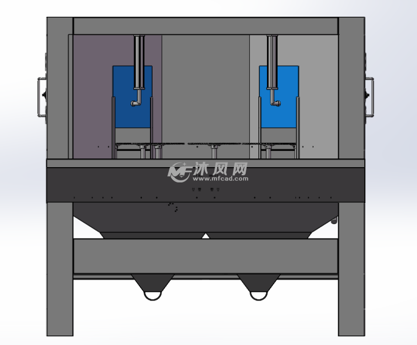 间歇式自动喷砂机设计模型