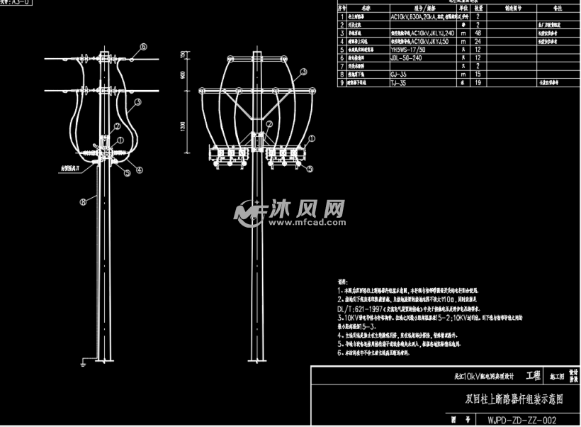 10kv配电网典型工程设计图