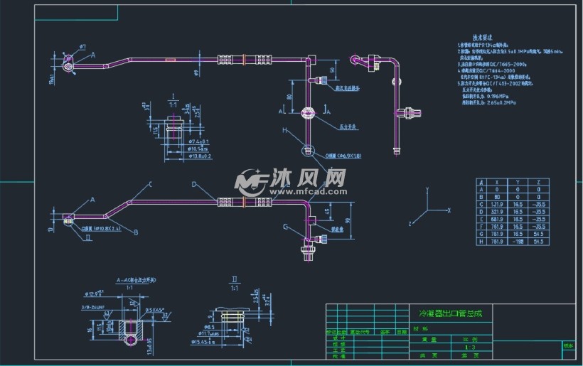 汽车空调管路