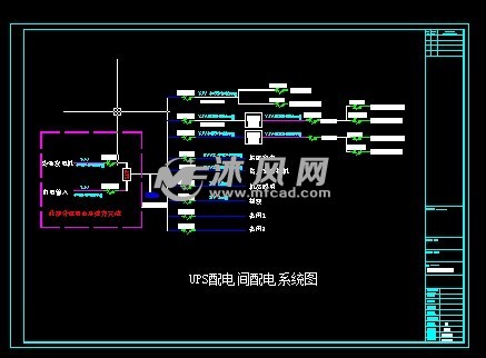 ups配电间配电系统图