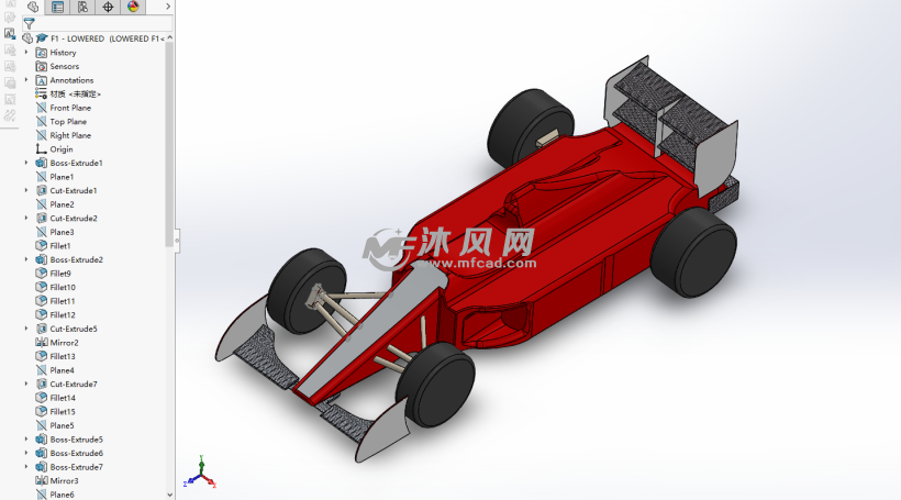 f1赛车图纸建模