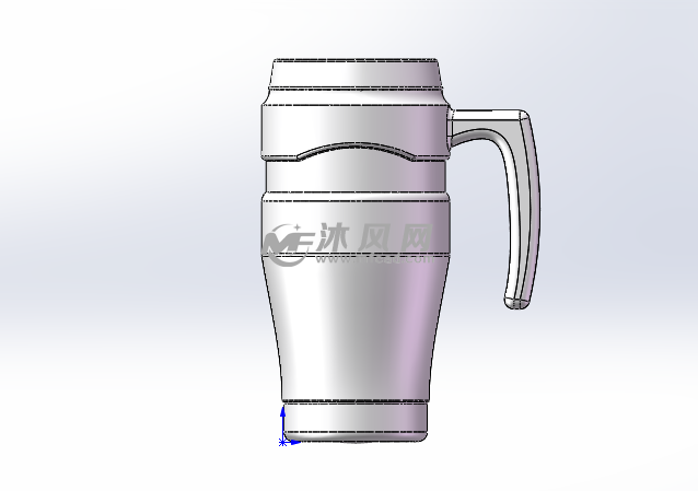 漂亮水杯模型建模正视图