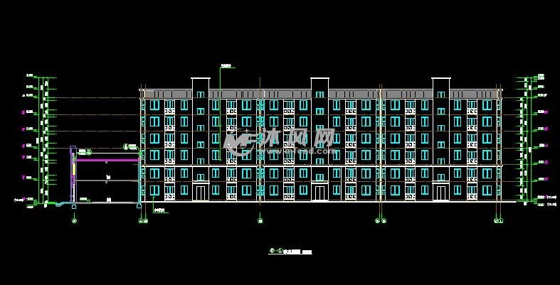 六层商业楼及建筑施工图
