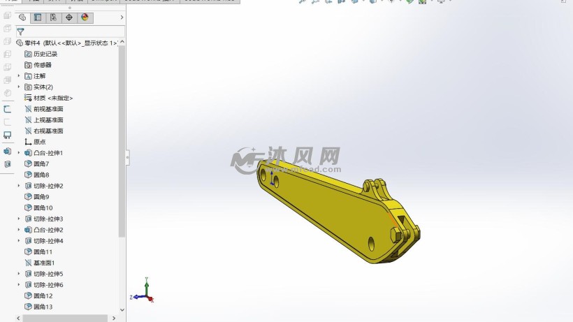 工程机械挖掘机建模