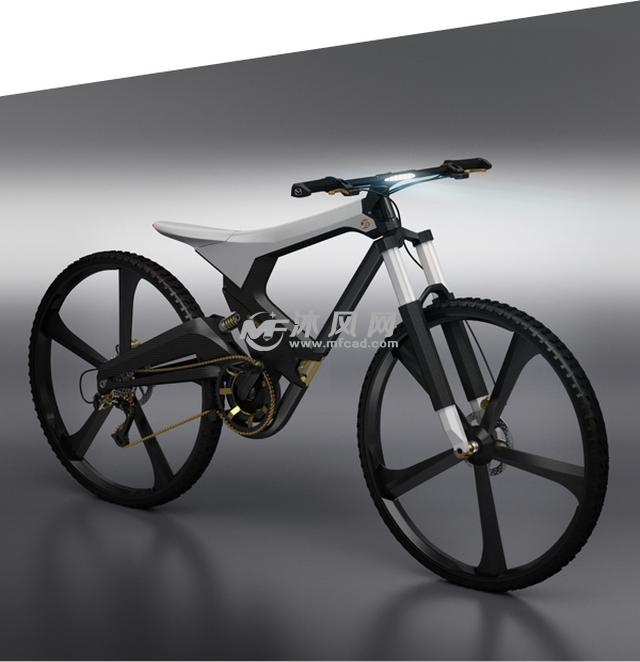未来概念可折叠自行车