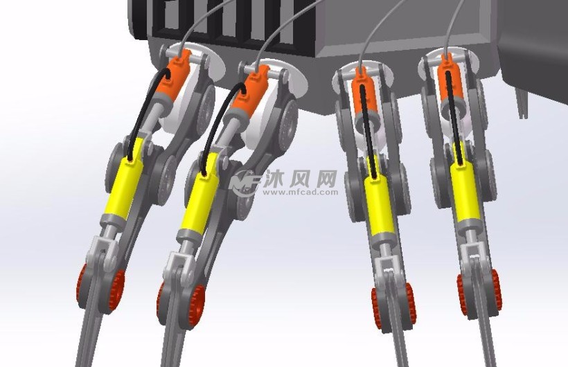 蜘蛛机器人制作模型图