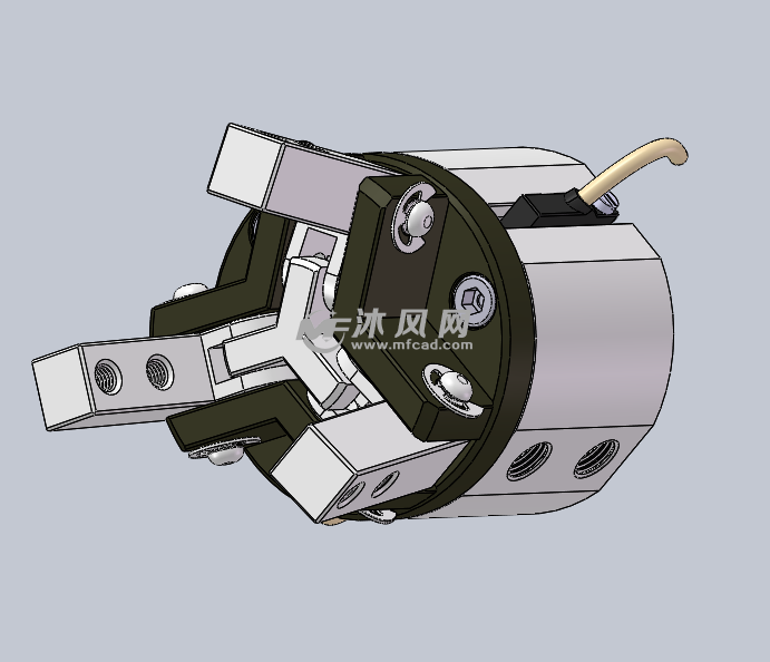 三爪气缸模型