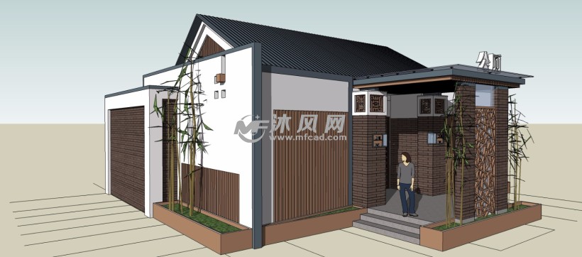 公共厕所卫生间建筑模型
