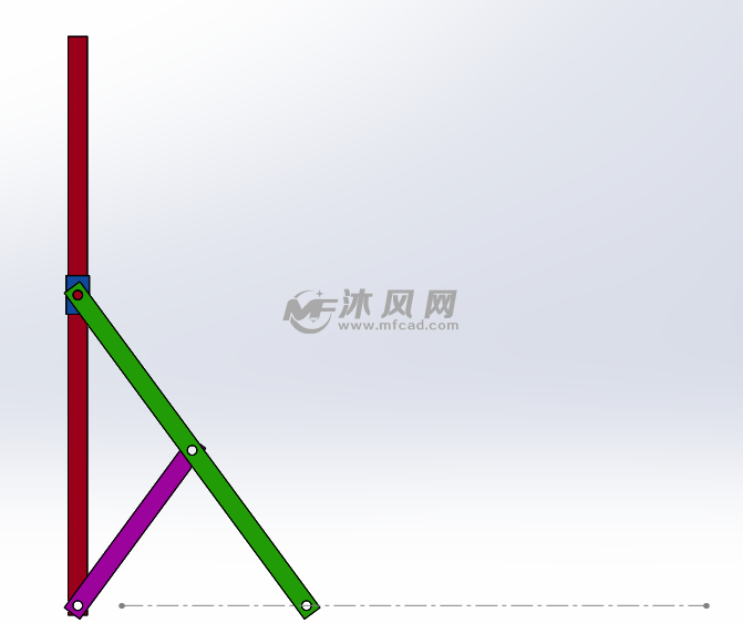 曲柄滑块的连杆直线机构