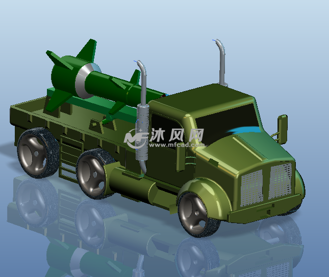 导弹车建模装配设计(含有视频动画)
