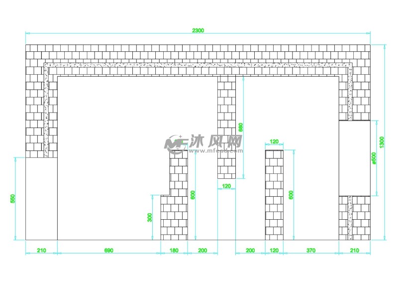 滚筒烘干机配用1mx2.8m自建砖混热风炉