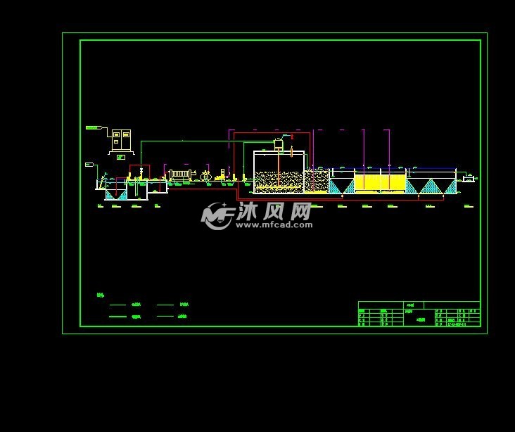 废水处理设备之食品加工厂豆制品废水处理施工图纸