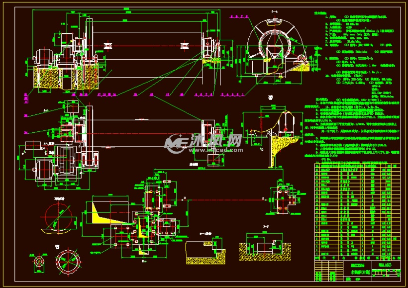 5x12m球磨机设计【含9张cad图纸】