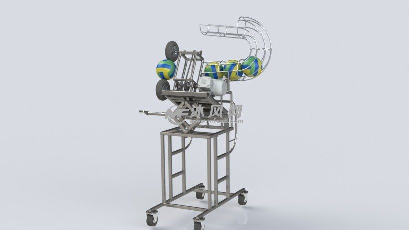 排球训练机模型