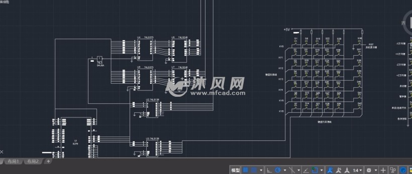 c6150车床控制系统完整电路原理图 - autocad电气原理