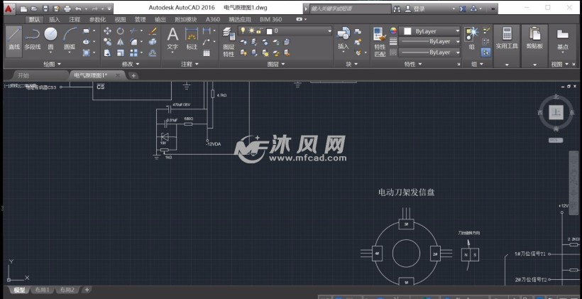 c6150车床控制系统完整电路原理图 - autocad电气原理