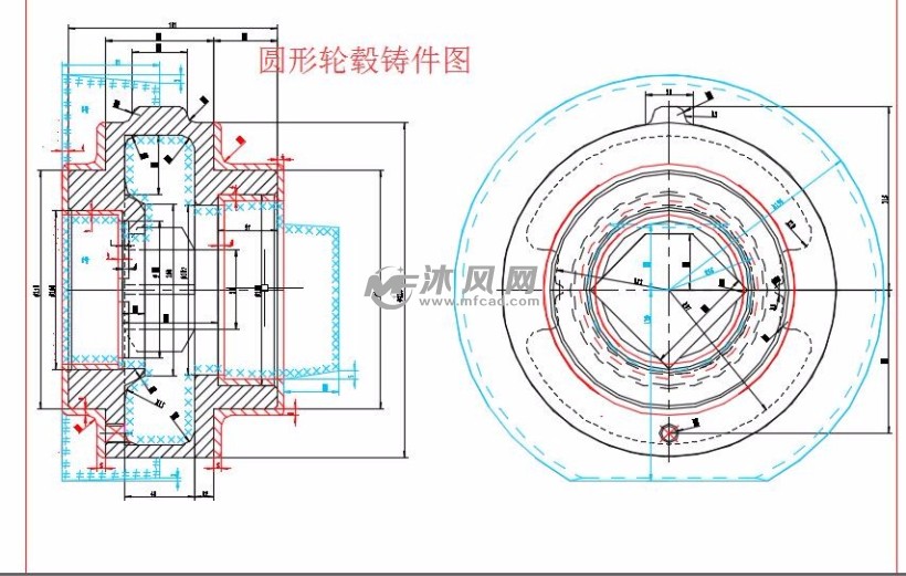 圆形轮毂铸造工艺设计