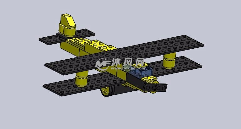 乐高飞机图纸模型