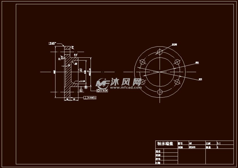 轴承端盖夹具的设计