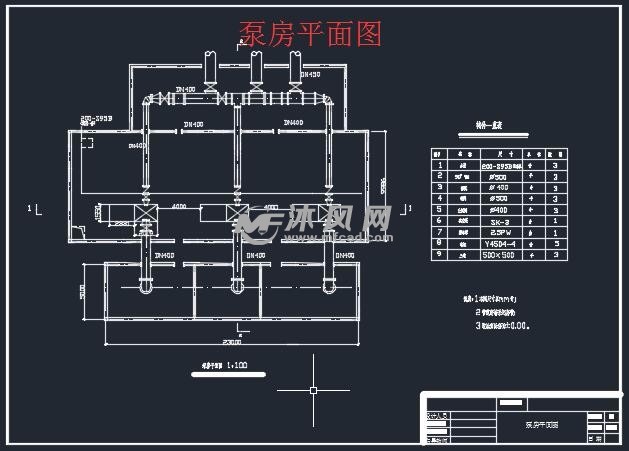 泵房平面图