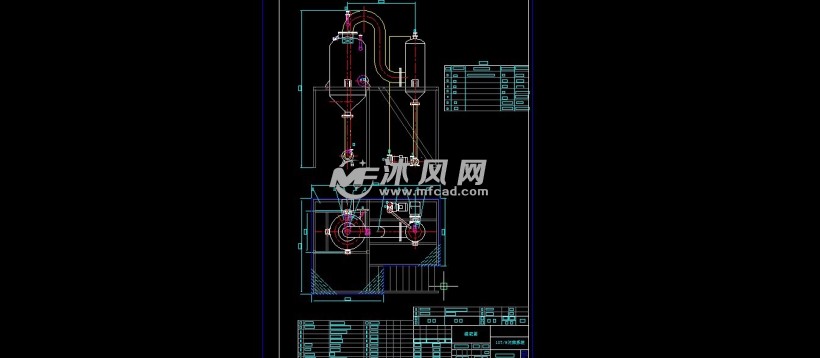 10吨每小时闪蒸罐闪蒸脱气系统技术图纸