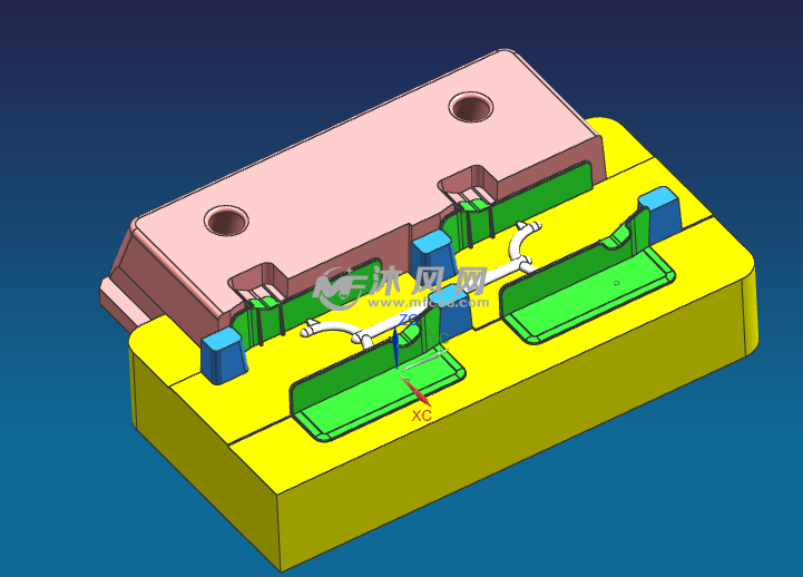 30套一款佳能打印机模具分模