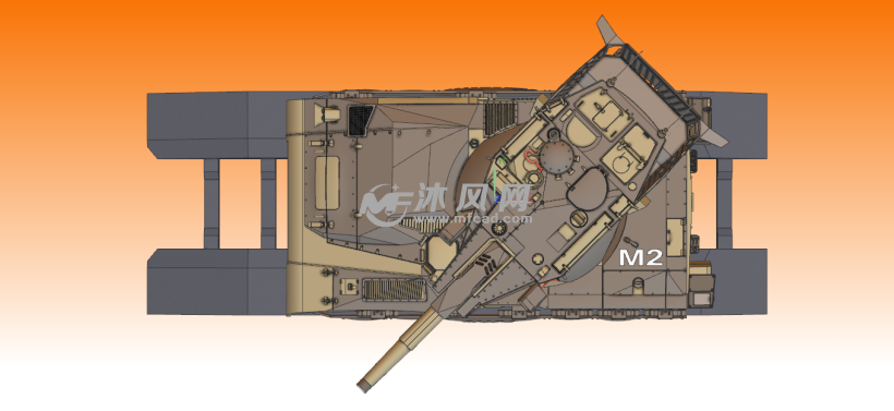 以色列梅卡瓦2型主战坦克 - 军工模型图纸 - 沐风网