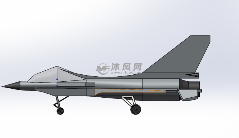 歼10战斗机三维建模