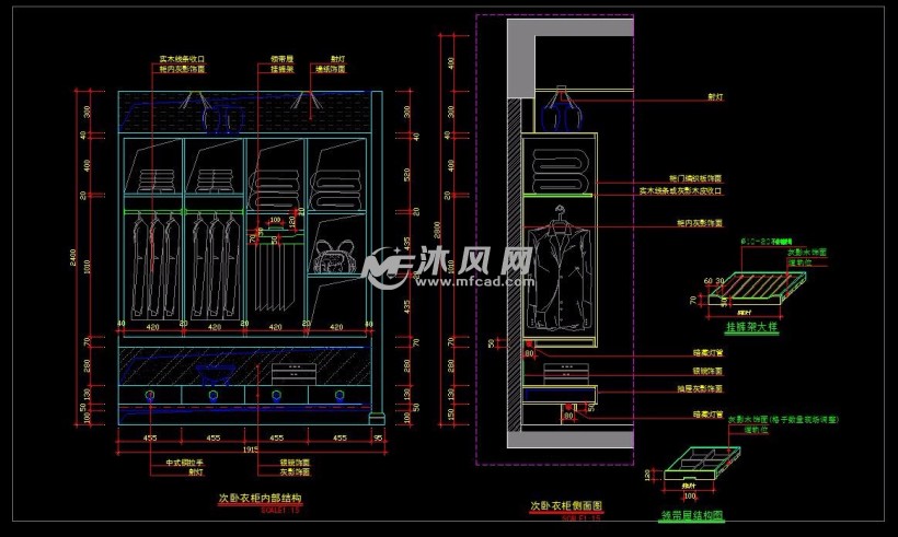 家庭衣柜详图