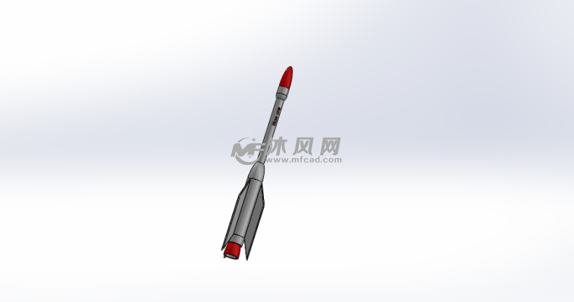 火箭设计模型图火箭设计模型轴测图火箭设计模型三视图火箭设计模型线