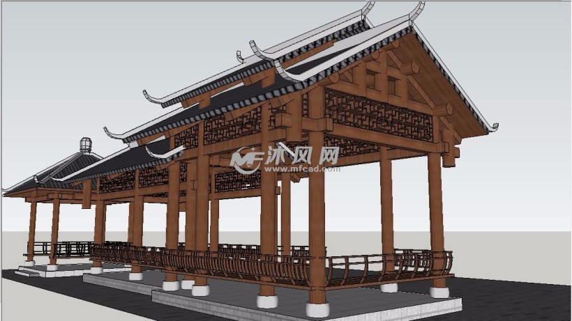 sketchup模型 中外古建筑模型 中国古代建筑模型