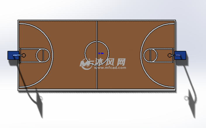篮球场模型图