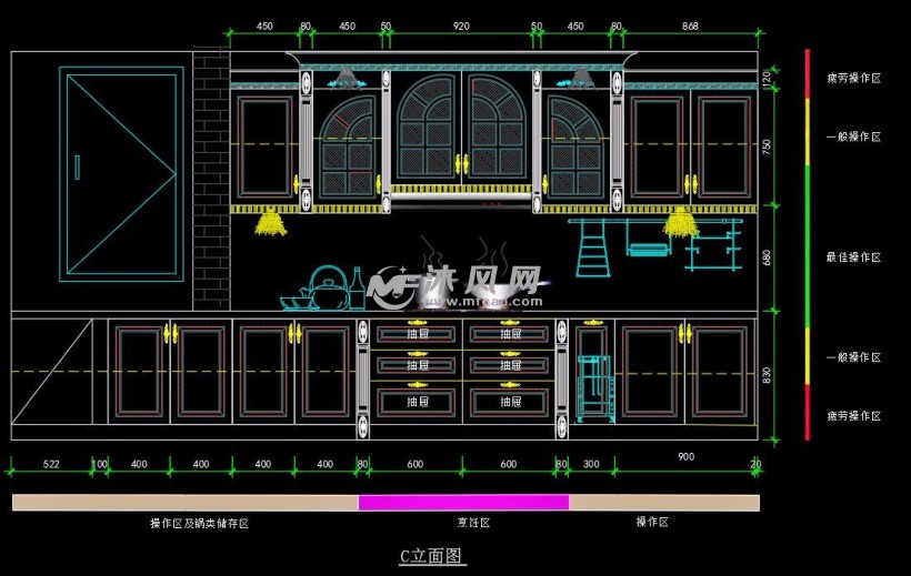 欧式描金系列图纸图-autocad室内设计主题-图片黑白橱柜洗车店装修设计沐风图片