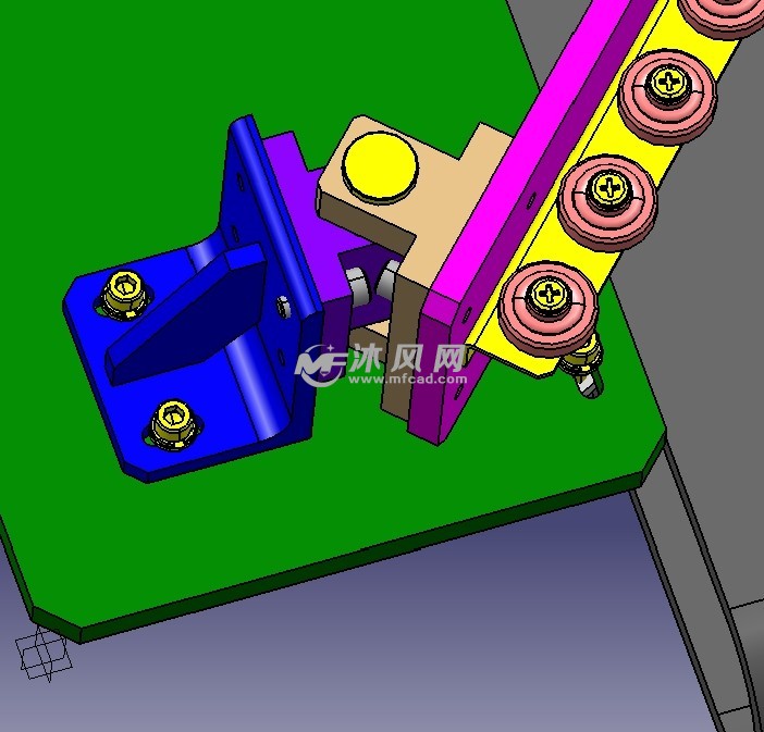 气缸摆杆分类机构