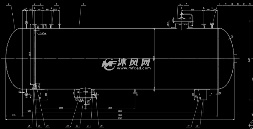 30立方米液氨储罐cad设计图