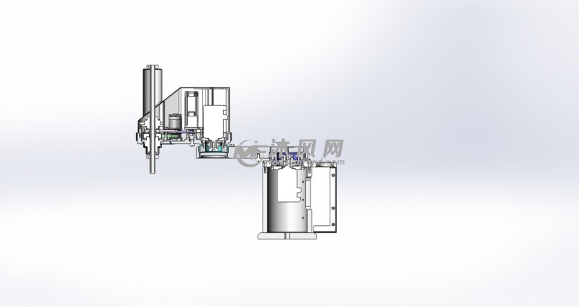 scara-4轴机械手3d 工程图 - 机械设备图纸 - 沐风网