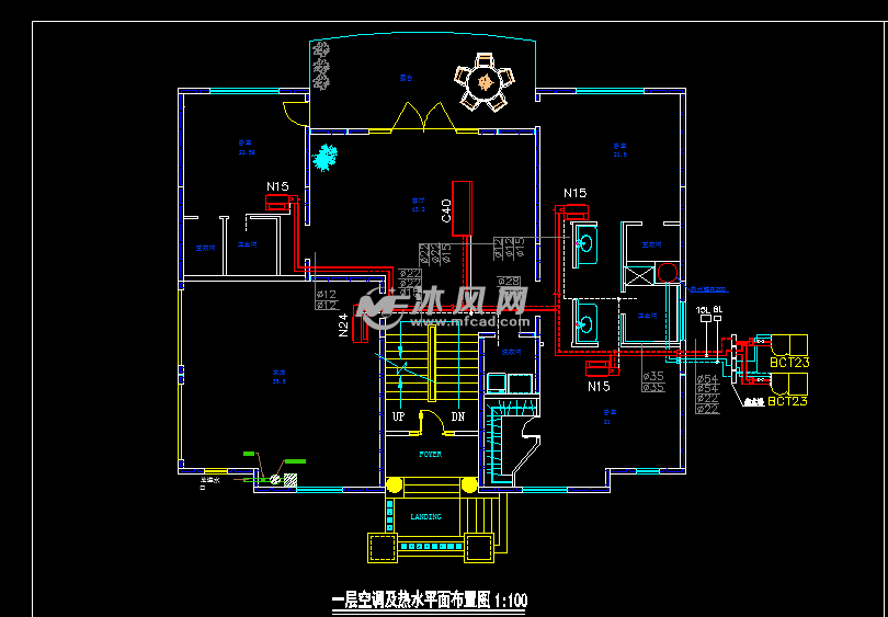 别墅建筑中央空调工程系统图