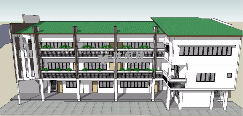 某小学教学楼建筑su模型