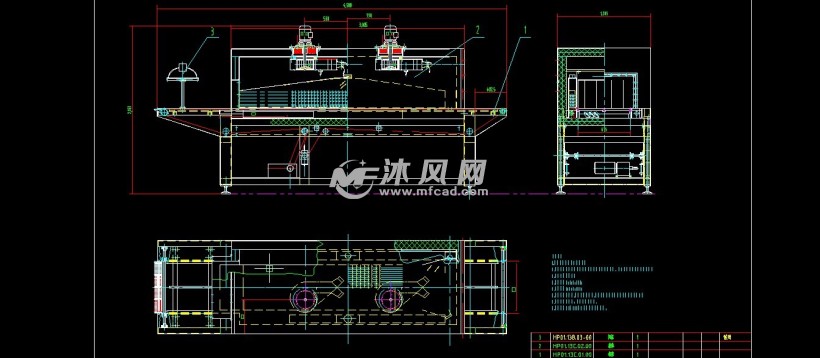 电热收缩隧道炉(热收缩机)技术图纸