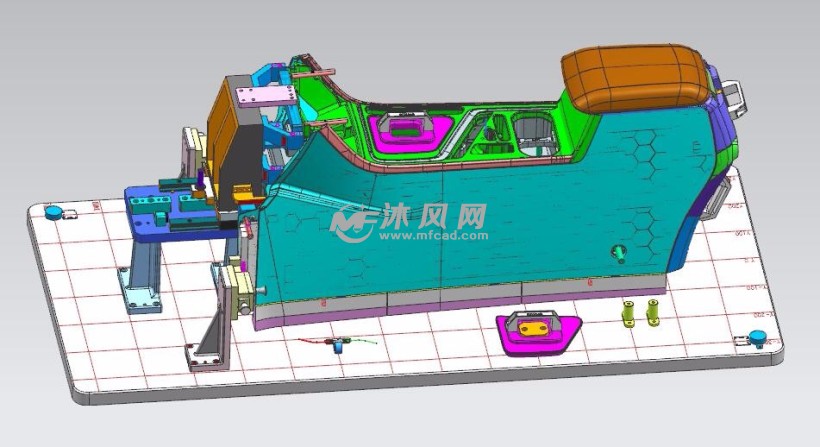 副仪表板中控检具设计数据